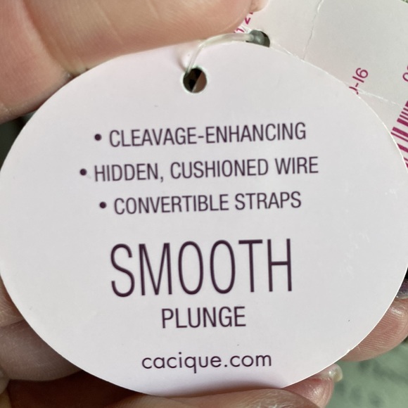 CACIQUE Leopard Print Smooth Plunge Bra (42DDD or 42F) - NWT - Picture 4 of 5